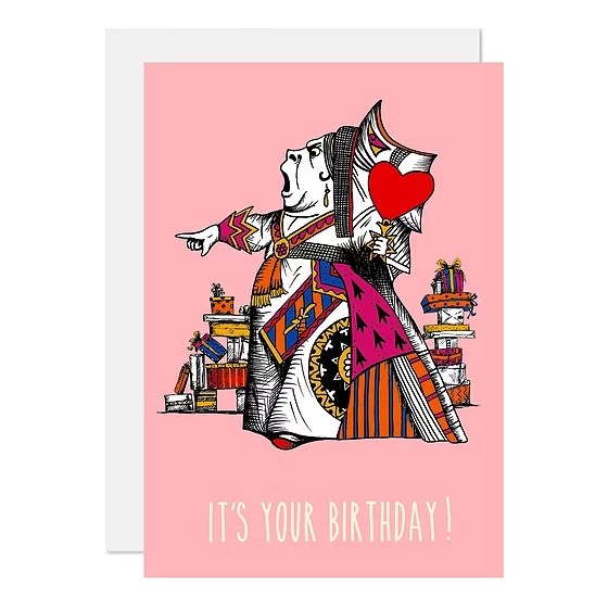 Queen Of Hearts Birthday Card