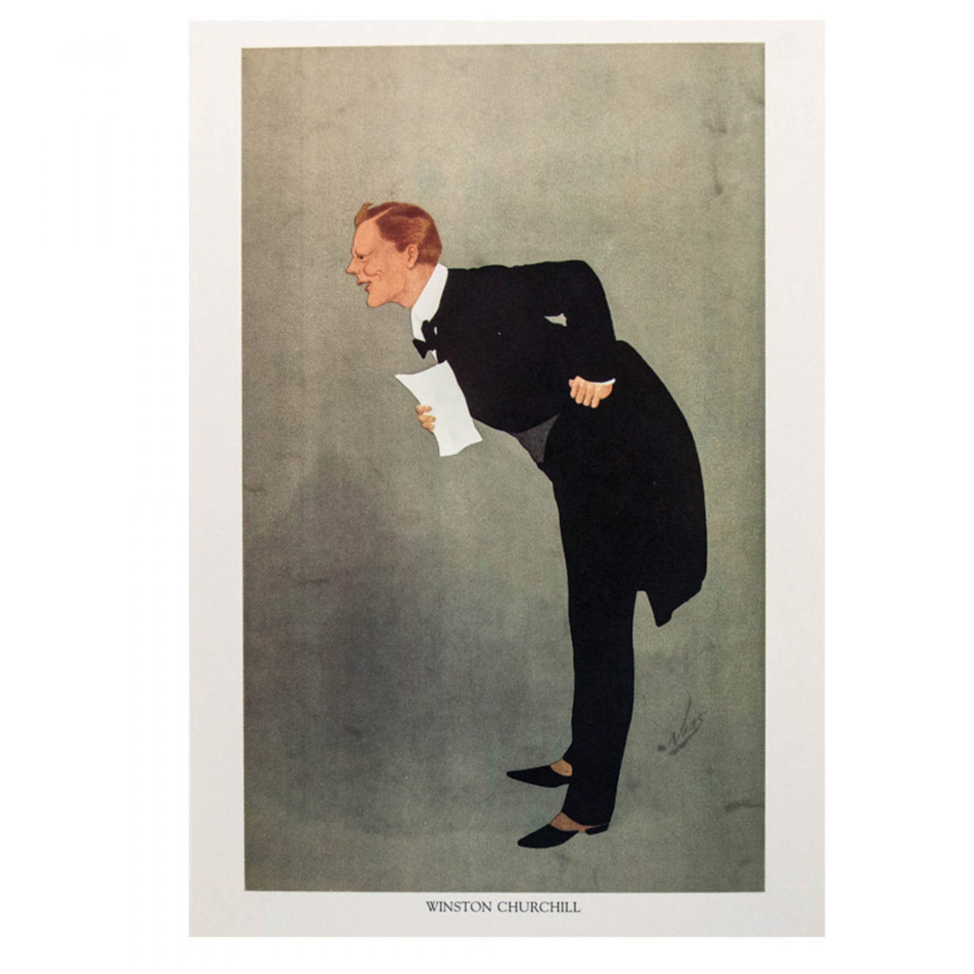 Winston Churchill Vanity Fair Greeting Card