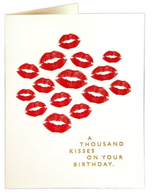 A Thousand Kisses Birthday Greeting Card 6864