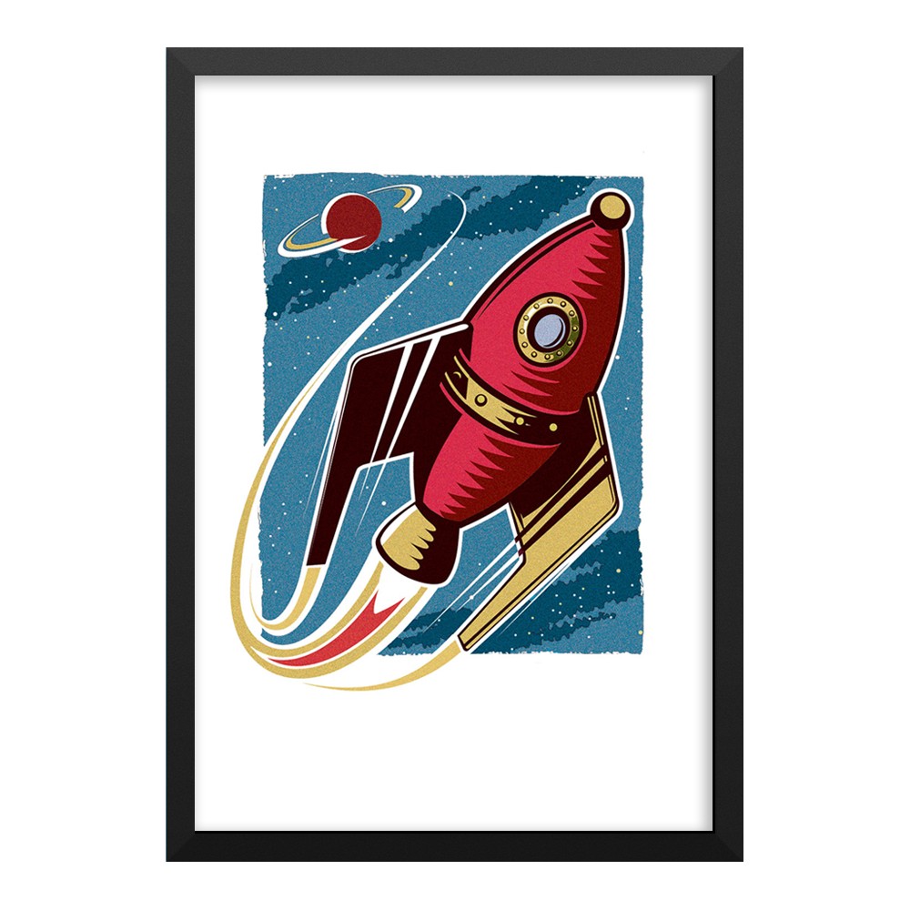 Rocket Print Framed