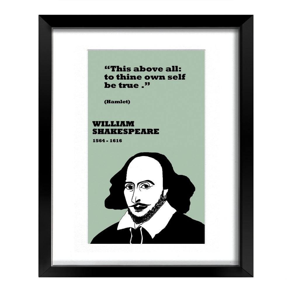 Shakespeare Truth Print Framed